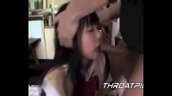0017 Japanese Gets Cum Shoved in her Throat