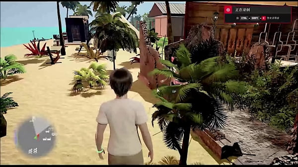 3d game Schlagen Sie eine Schwester am Strand, um Sex zu haben