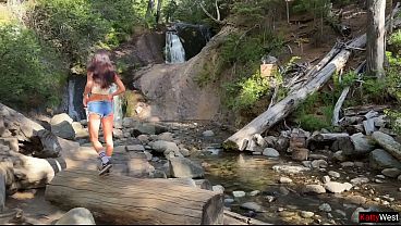 A fellow traveler offers to suck and fuck on a hike to make it more fun – Public Risky Sex Cumwalk