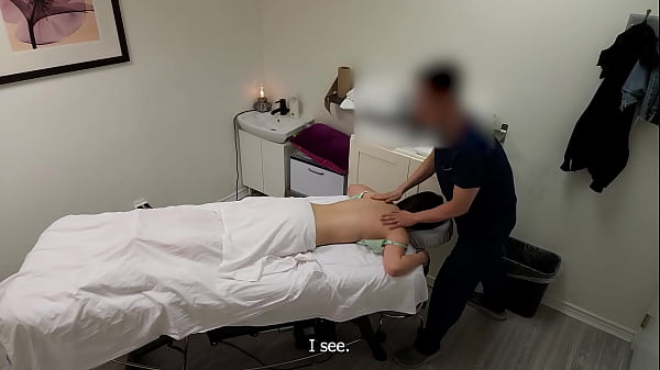 A gorgeous Japanese waitress who was like “no, no, no, I have a boyfriend” when her massage therapist was about to fuck her pussy, but she finished her massage with a big smile on her face