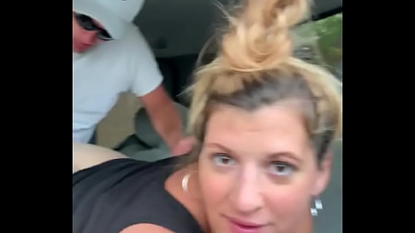 Amateur milf pawg fucks stranger in walmart parking lot in public with big ass and tan lines homemade couple