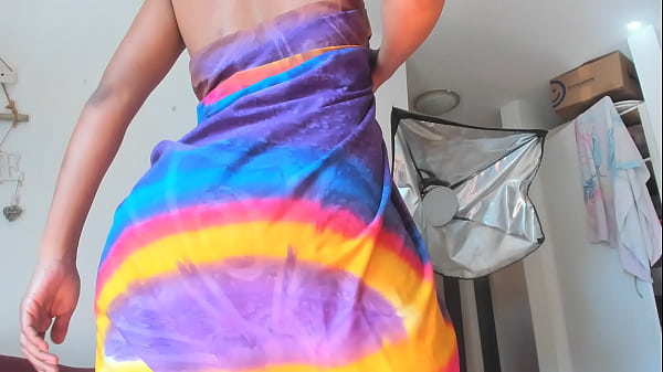 Big ass black milf teasing on cam, sitting on your face