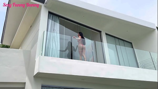 Crazy fuck with a hot villa neighbor