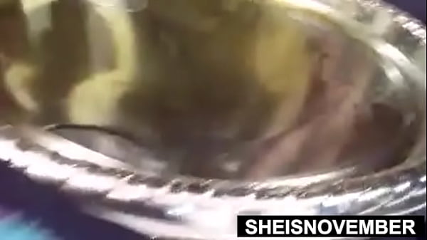 Erotic Chubby BBW Nude Body Dripping Oil While Peeing, Posing In The Bathroom, Standing On A Counter Top Edge, Thick Pretty Babe Sheisnovember Huge Busty Areolas And Big Tits Jiggle, Spreading Her Bubble Butt, Pussy Erotica By Msnovember