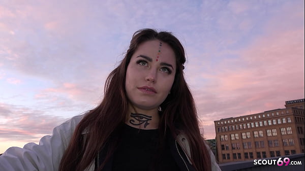 GERMAN SCOUT – Green Eyes Tattoo Teen talk to Rough Sex at Model Job in Berlin