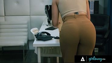 GIRLSWAY – Femdom Boss Casey Calvert Strap-On Dominates Assistant Anna Claire Clouds In Her Office