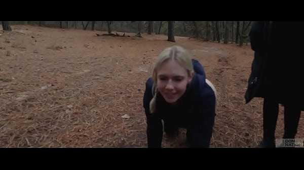 Hot emo babe and her male friend take dirty anal MILF pet to the forest