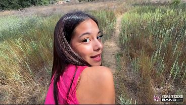 Innocent Teen Kate Legend’s Wild Trail: Deep Doggystyle on a Trail