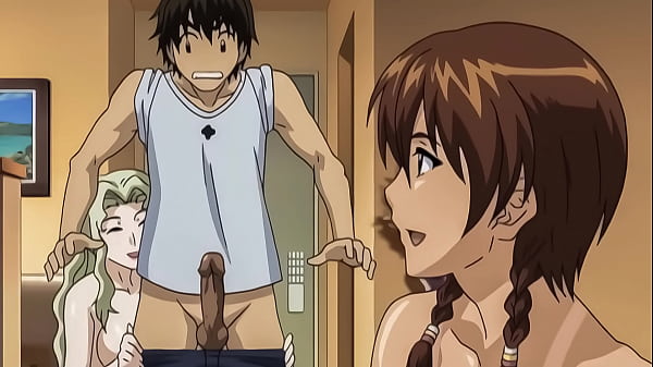 Jovencitas Lesbianas se Follan su Hermanastro – Hentai SIN Censura