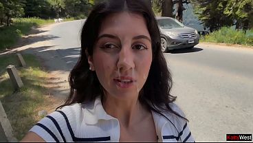 Maniac fucked a girl in the bushes and cummed on her face for a public walk with sperm – Cumwalk