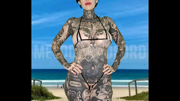 Milf Micro Bikini Modelling on the Beach