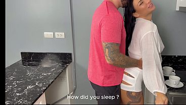 Morning Fuck in the Kitchen Table — No Time for Coffee