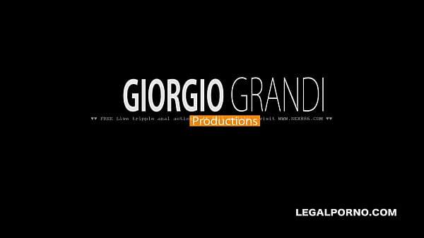 Nasty brunette slut demands massive gangbang with tripple anal action, every inch of her body dominated and used while she screams for harder thrusts and deeper penetration in a steamy room full of horny men