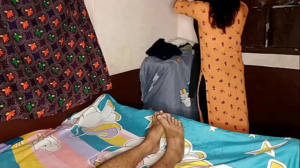 owner fucks the maid on the pretext of cleaning the room