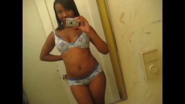 Sexy Ebony & Latina Babes w Big Tits Strip Nude in Selfies