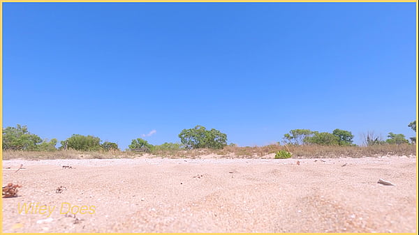 Wifey stuns everyone at the public beach by stripping fully nude.