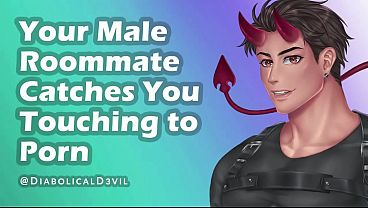 Your Male Roommate Catches You Watching Porn, You Both Masturbate Together || Diabolical D3vil