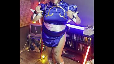Chubby Girl Chun-Li Photoshoot Making Of Thick Curves Cosplay Behind Scenes