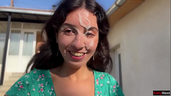 Country Slut Sucks Three Cocks and Gets a Lot of Cum on Her Face – Public Cumwalk