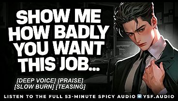 Dominant Boss Roughly Fucks You… (Audio Erotica) | Male moaning