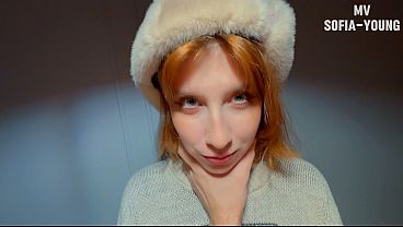THIS RUSSIAN REDHEAD IN USHANKA HAT MOANED NON-STOP WHILE I FUCKED HER MOUTH AND ASS – THEN I FILLED HER WITH ANAL CREAMPIE!