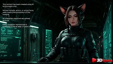 A beauty with rat ears was caught on a mission and fucked [AI]