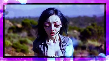 Big Eyed Woman Stop Looking (AI Generated)