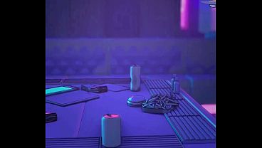 Cyberpunk porno donde Rebecca es una putita que deja que le jodan el culo y se corran en la cara