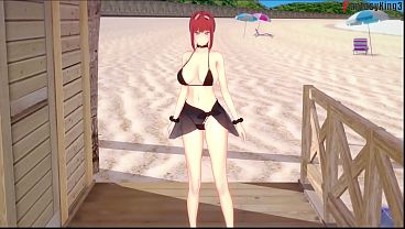 Makima Bikini blowjob – Chainsaw man | Full & Pov version on Sheer & PTRN: Fantasyking3