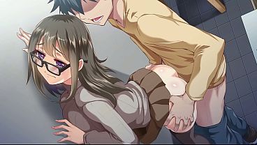 Peeping dorm manager (Hentai game): Misaki scene part1