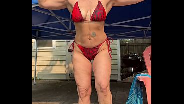Pool Outdoor Bikini Flashing July 18 TabithaXXX