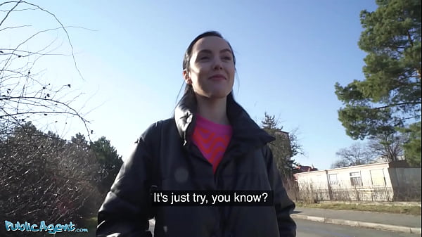 Public Agent – Latina dark haired teen with pert and puffy tits agrees to giving an outdoor blowjob to guy with big dick for money and letting him slide inside her tight wet pussy