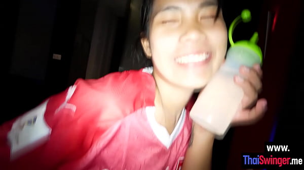 Sexy Thai babe Noey swallowed hard dick and enjoyed rough sex