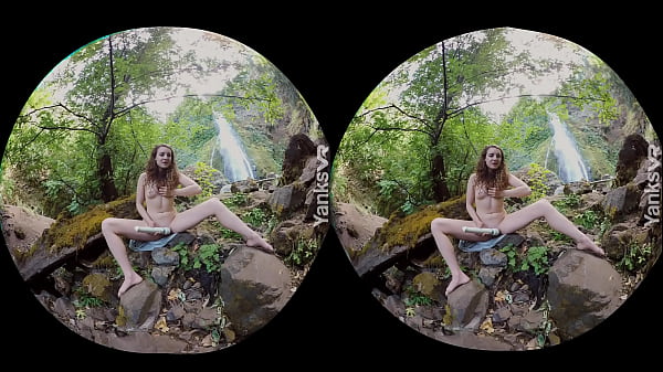 Watch amazing amateur beauty from Yanks 3D video while she masturbates her pretty pussy outdoors in 3D VR video