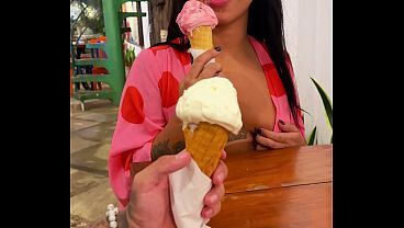 Wifebucket Amateurs – She ate icecream so sexy, I got to fuck her